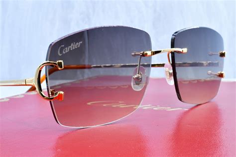 cartier sunglasses tiger|cartier rimless sunglasses.